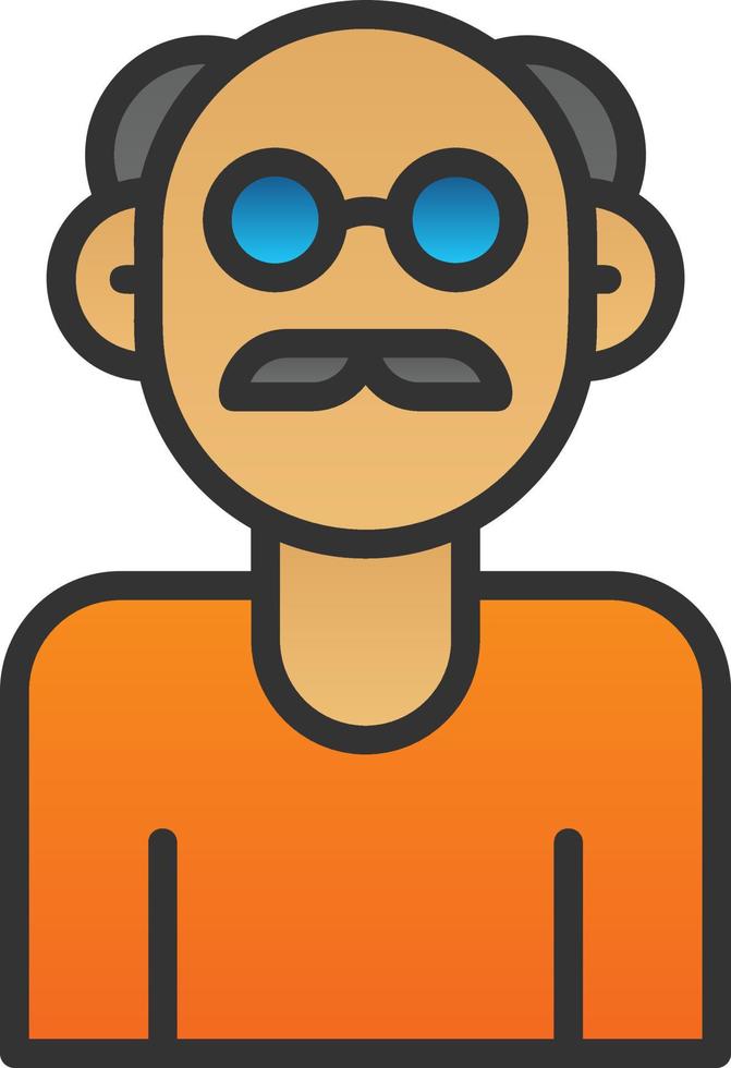 Old People Vector Icon Design