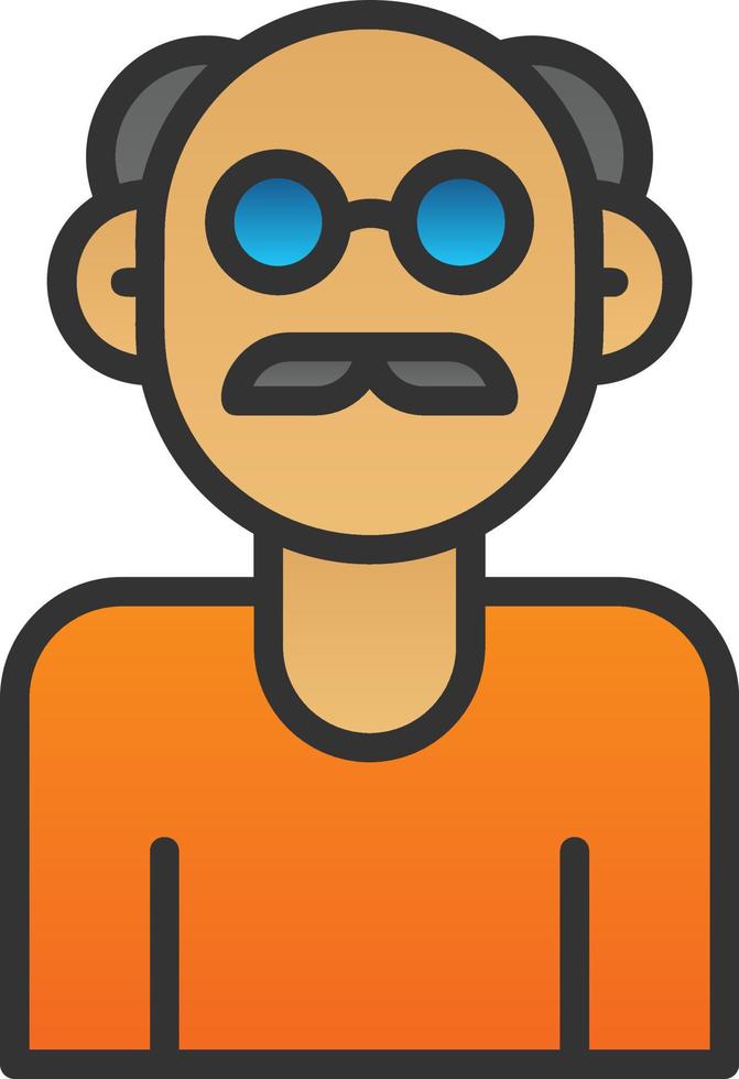 diseño de icono de vector de personas mayores