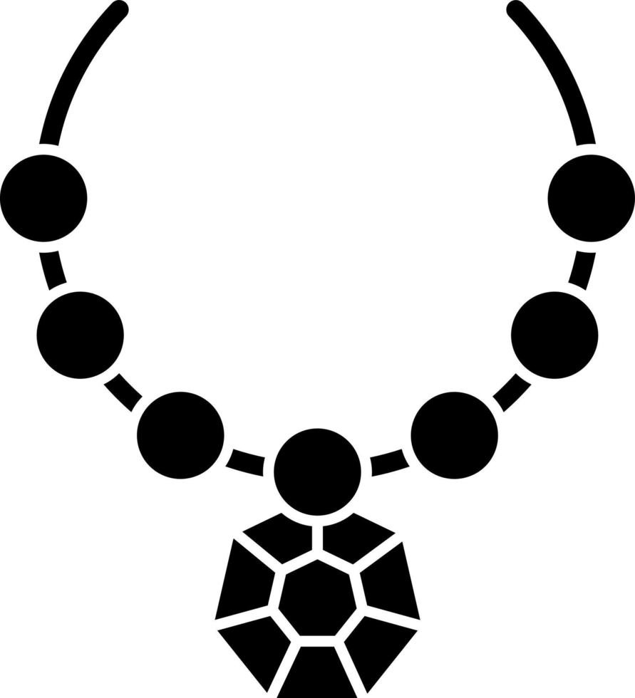 Necklace Vector Icon Design