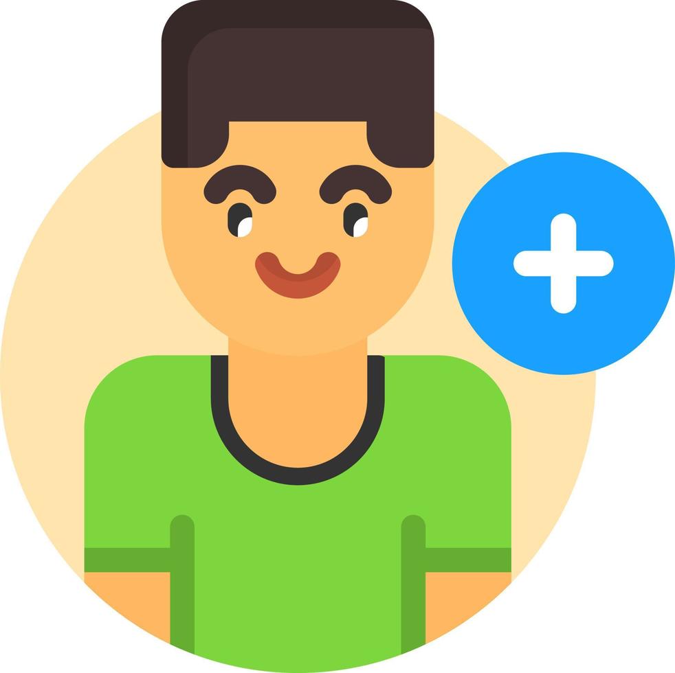 Add Friend Vector Icon Design
