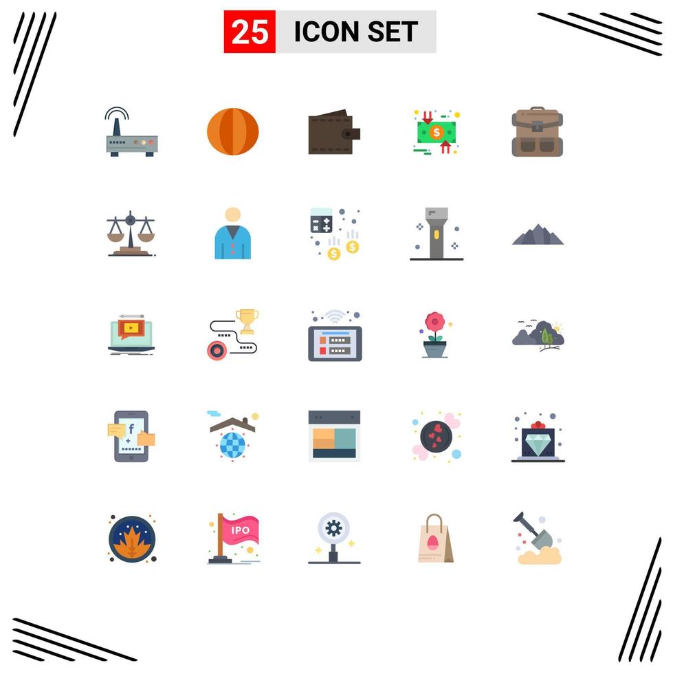 Set of 25 Modern UI Icons Symbols Signs for dollar circulation vegetables charge user Editable Vector Design Elements