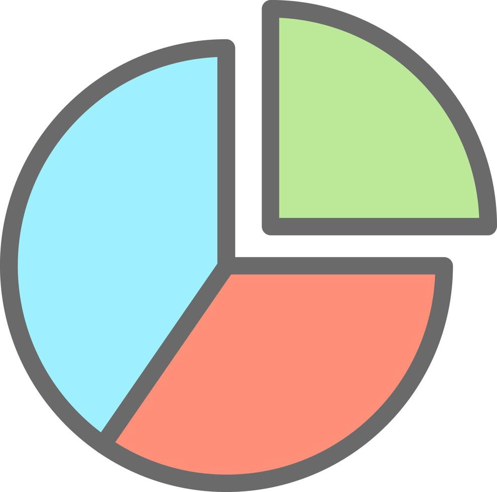 Pie Vector Icon Design