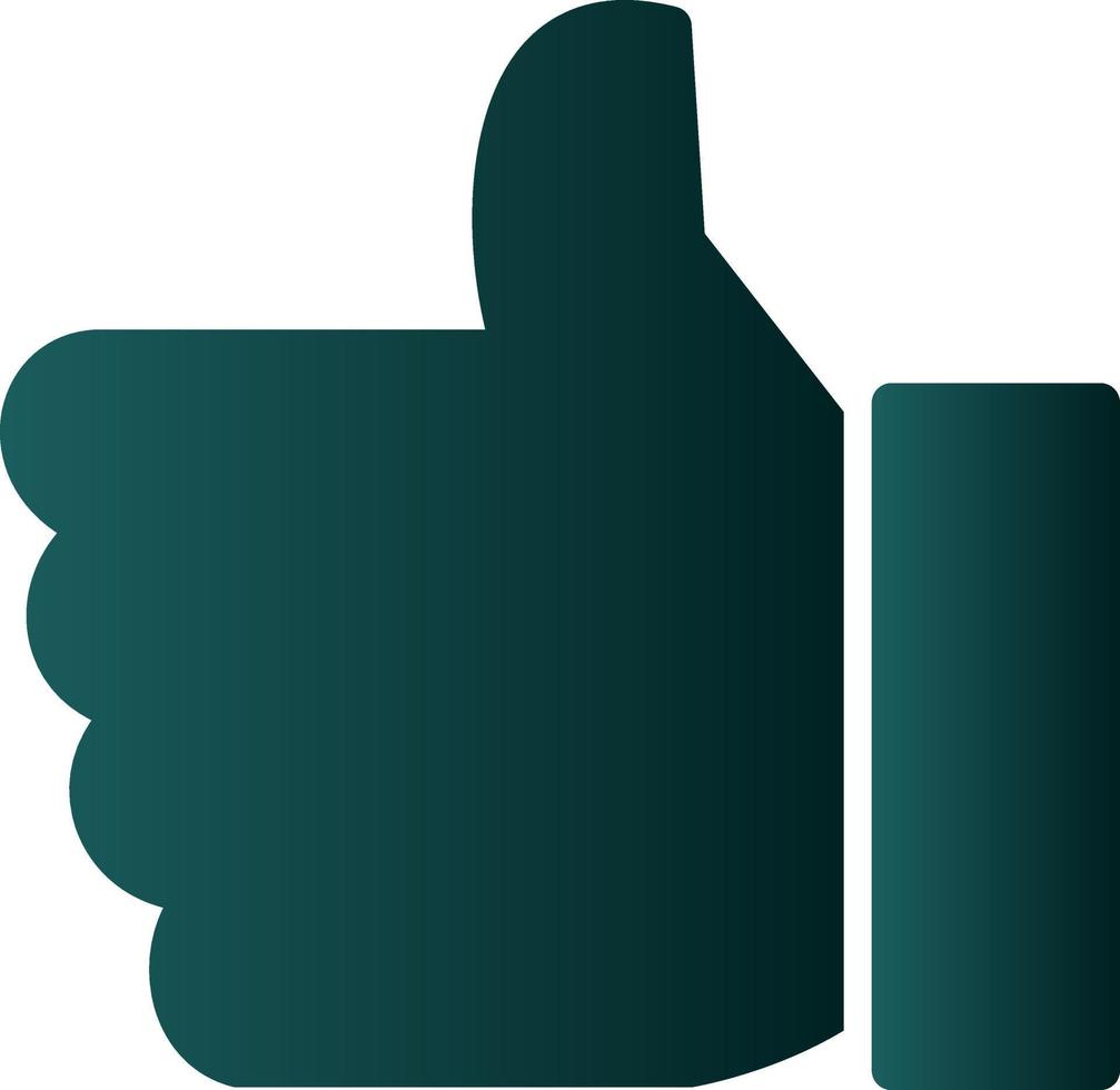 Thumbs Up Vector Icon Design