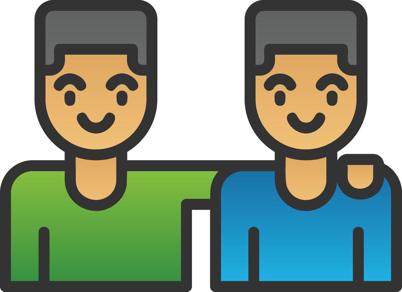 Friends Vector Icon Design