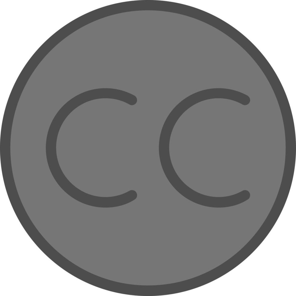 Closed Captioning Vector Icon Design