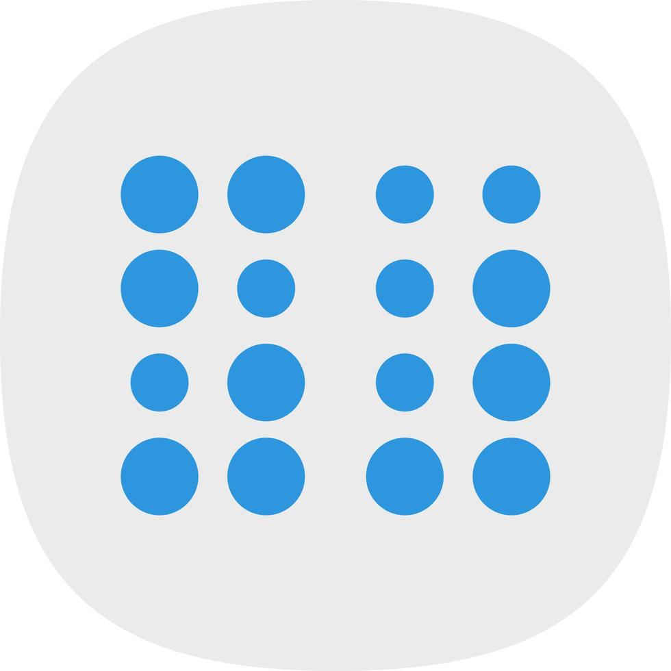 diseño de icono de vector braille