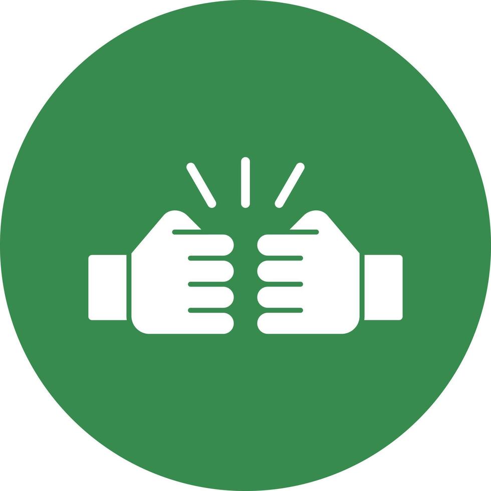 Fist Bump Vector Icon Design
