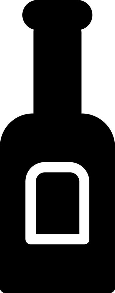 Wine Bottle Vector Icon Design