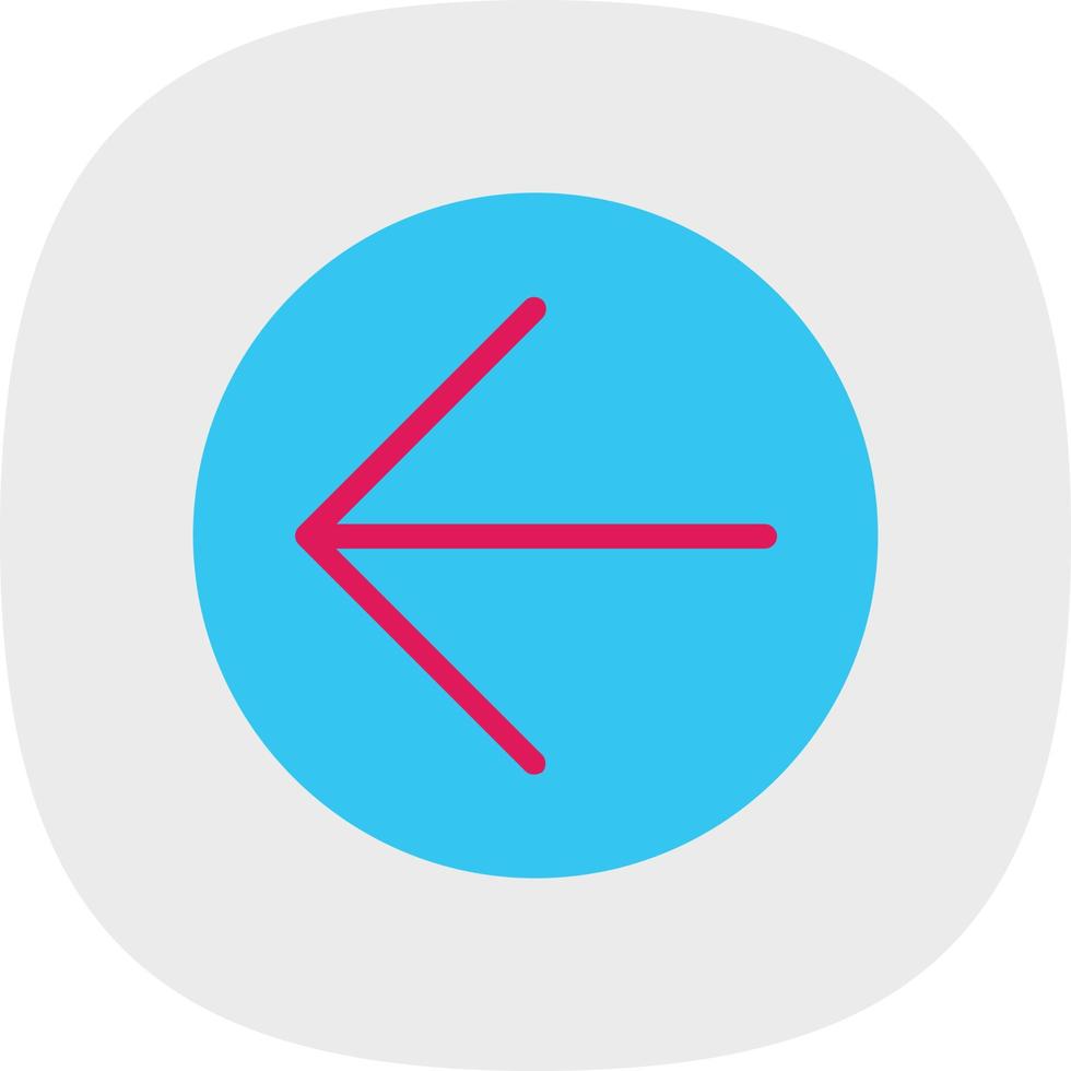 Arrow Circle Left Vector Icon Design