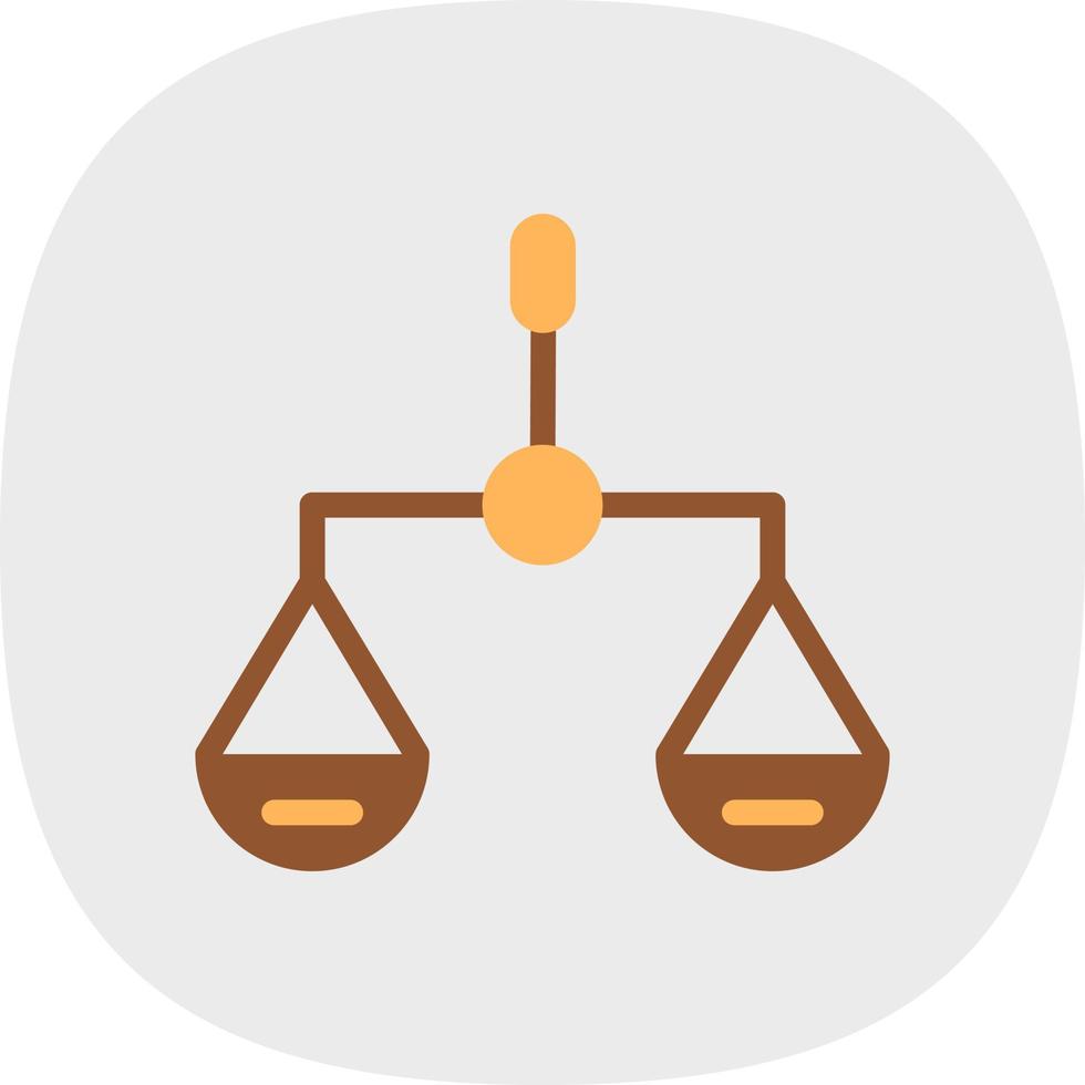 Balance Scale Vector Icon Design