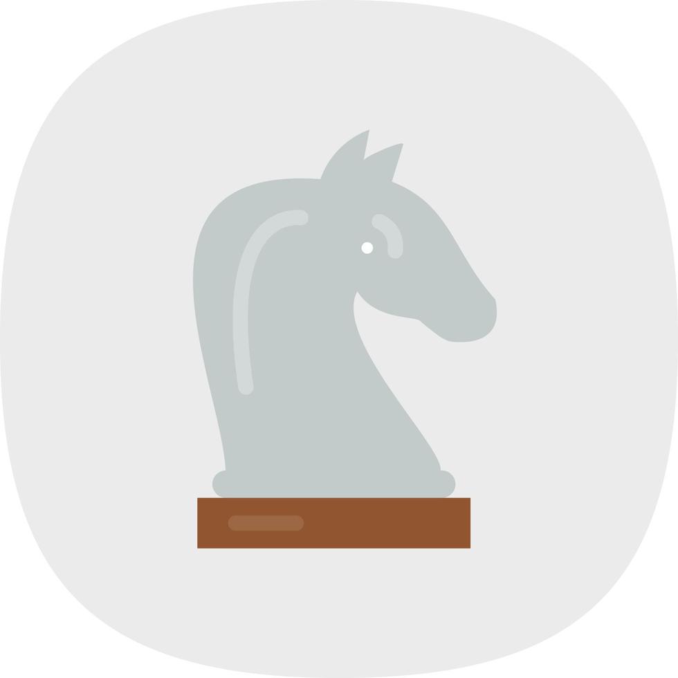 Chess Knight Vector Icon Design