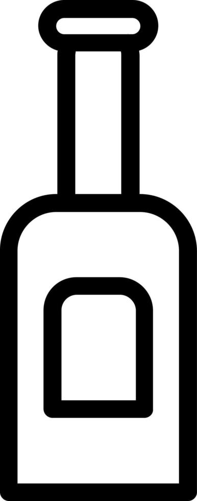 Wine Bottle Vector Icon Design