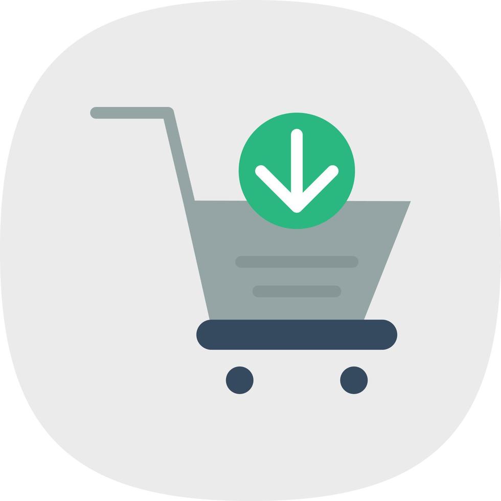 Cart Arrow Down Vector Icon Design