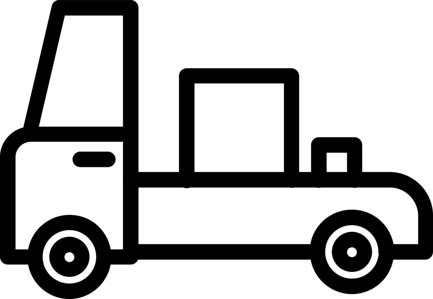 Truck Pickup Vector Icon Design
