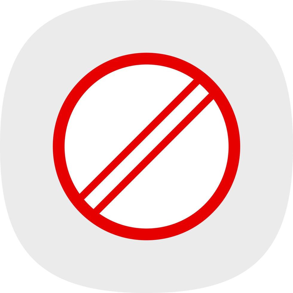 Ban Vector Icon Design