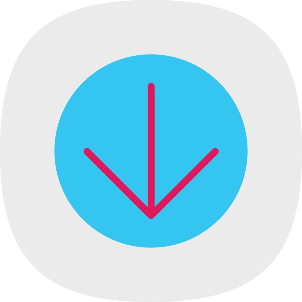 Arrow Circle Down Vector Icon Design