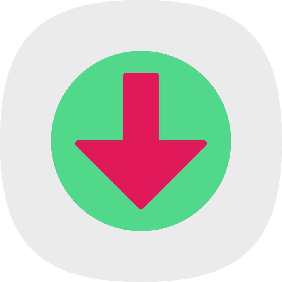 Arrow Alt Circle Down Vector Icon Design