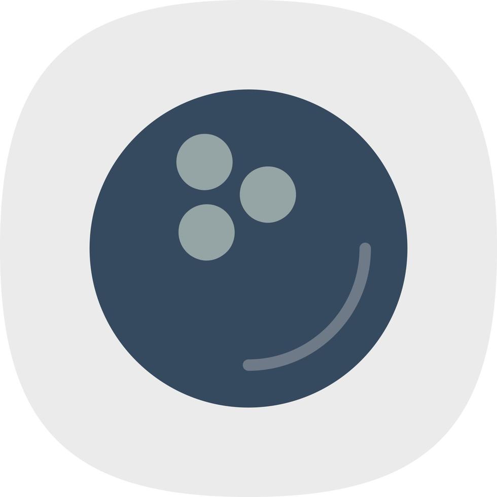 Bowling Ball Vector Icon Design