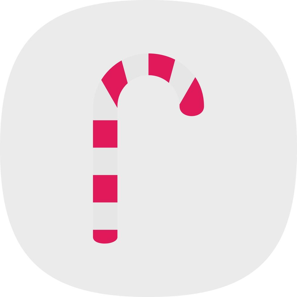 Candy Cane Vector Icon Design