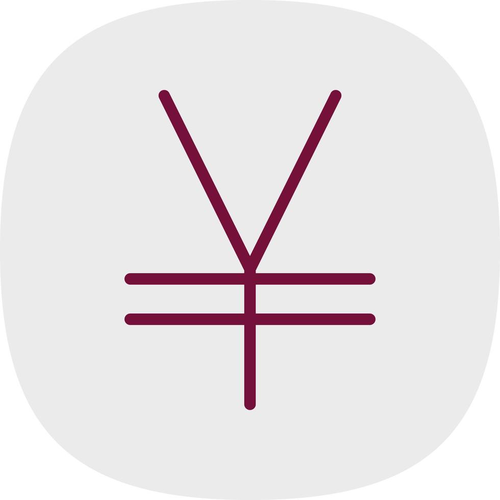Yen Sign Vector Icon Design