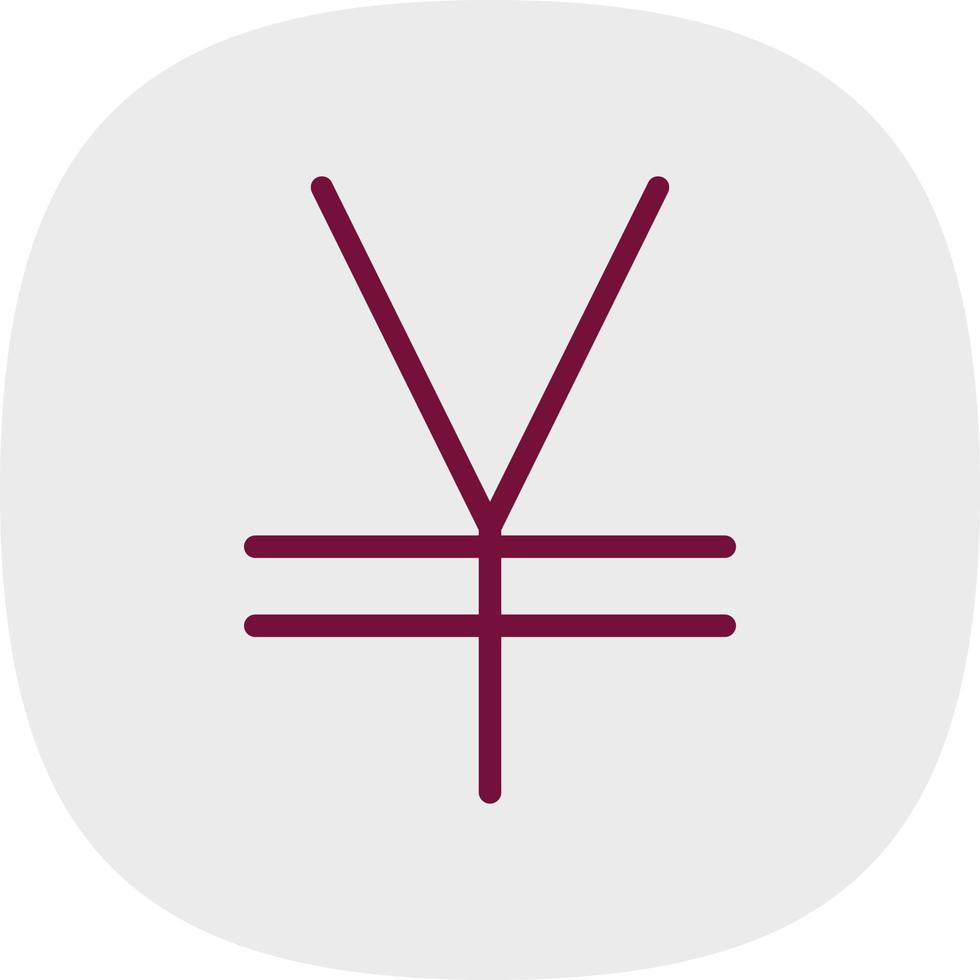 Yen Sign Vector Icon Design