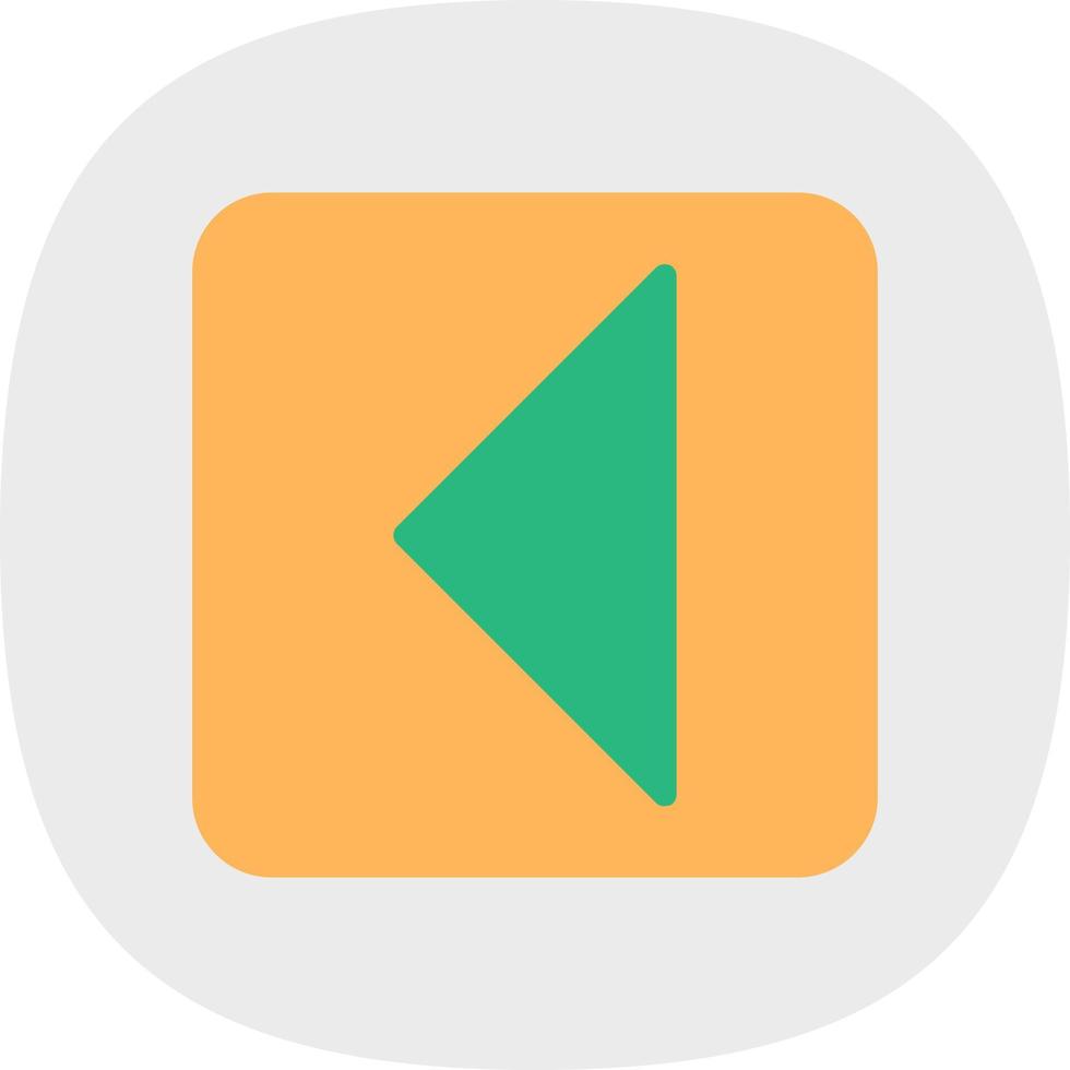 Caret Square Left Vector Icon Design