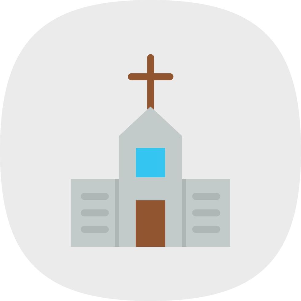 diseño de icono de vector de iglesia