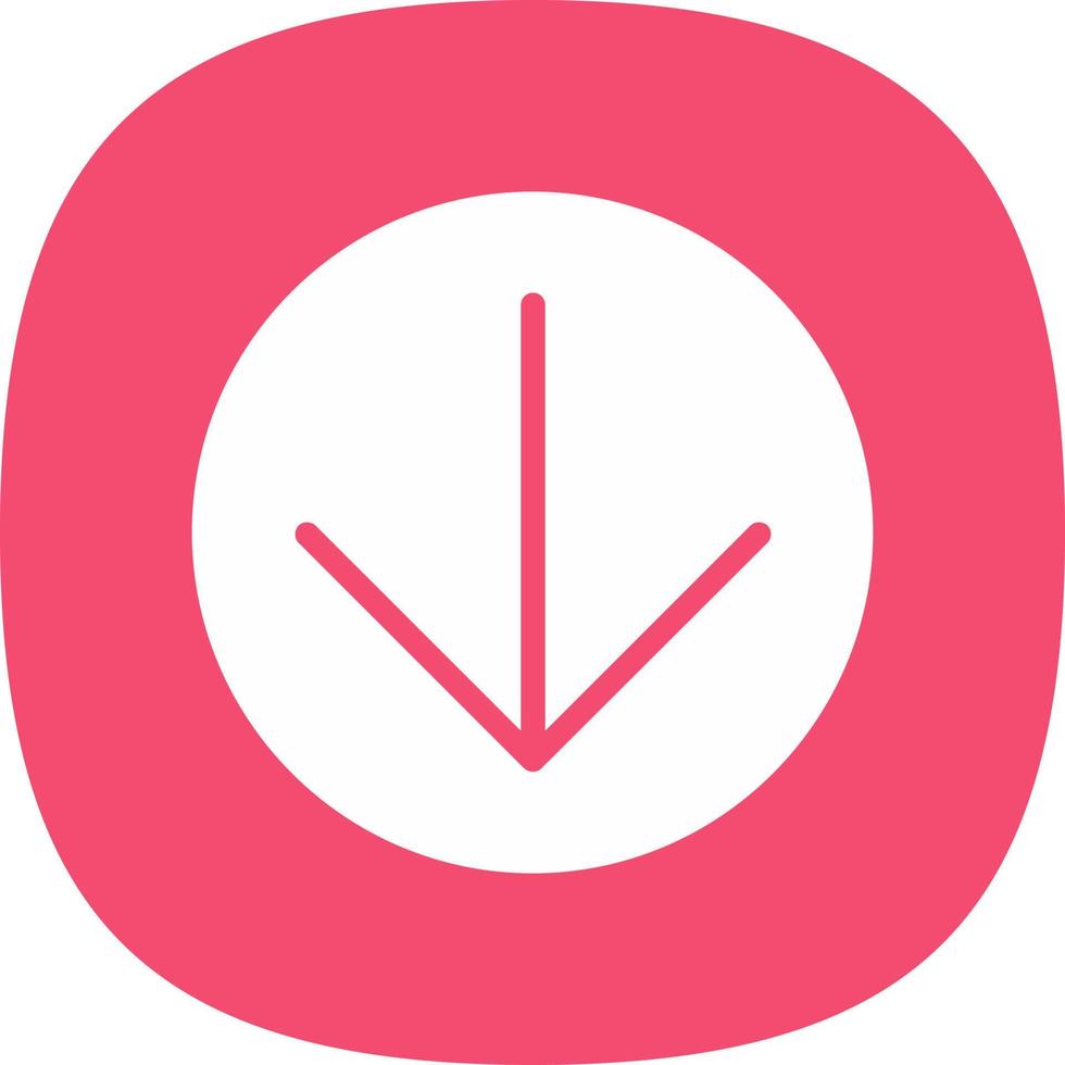 Arrow Circle Down Vector Icon Design