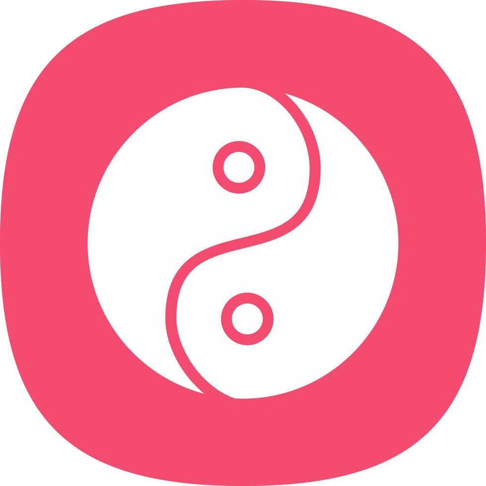 Yin Yang Vector Icon Design