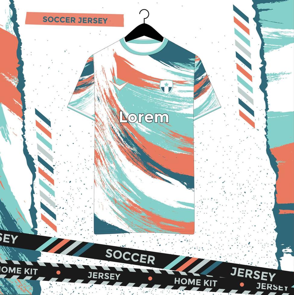 diseño de camiseta deportiva. diseño deportivo para fútbol, carreras, camisetas de juego. vector