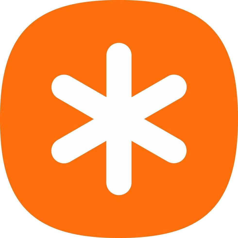 Asterisk Vector Icon Design