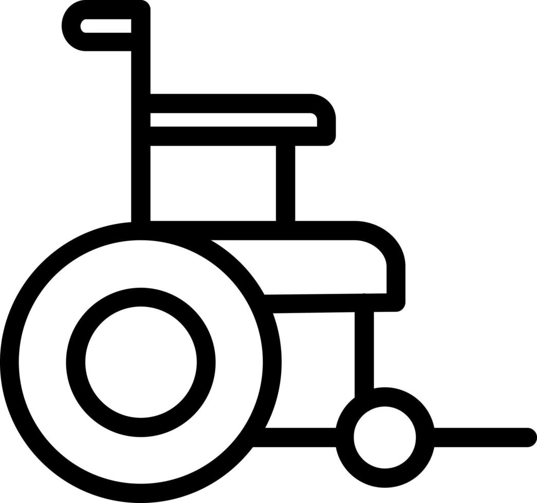 Wheelchair Vector Icon Design