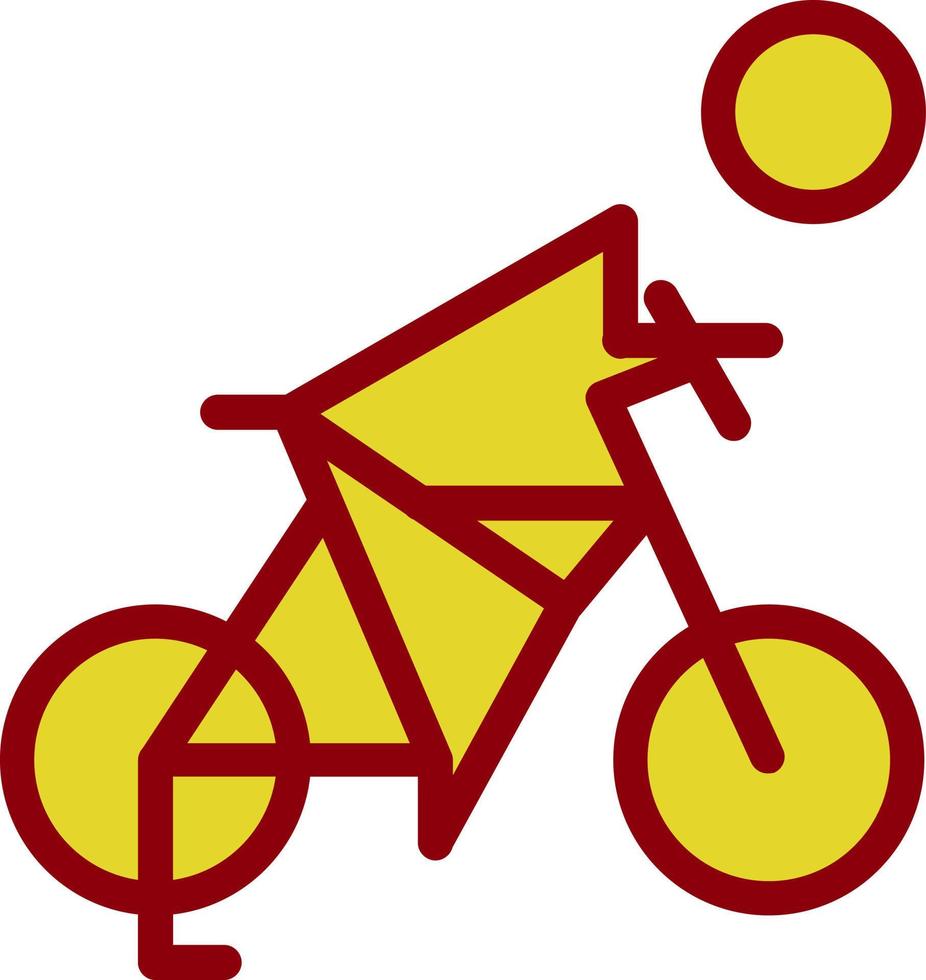 Biking Vector Icon Design