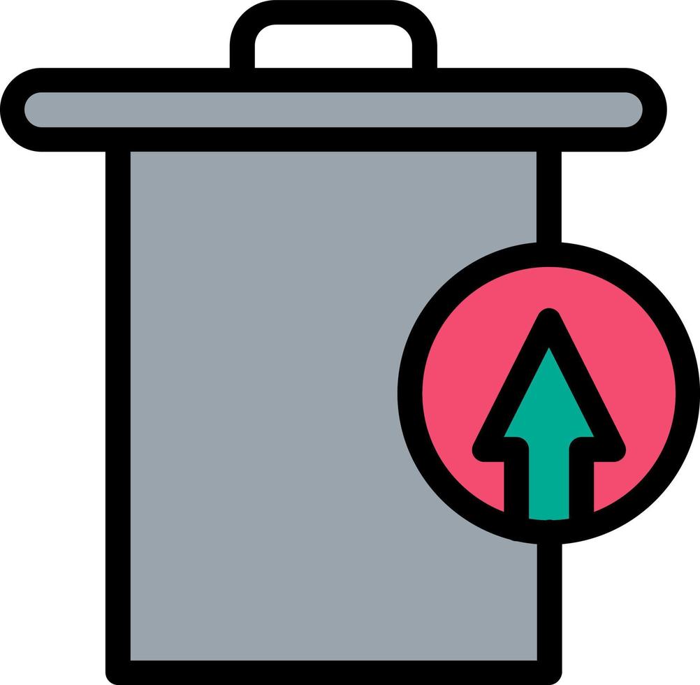 Trash Restore Alt Vector Icon Design