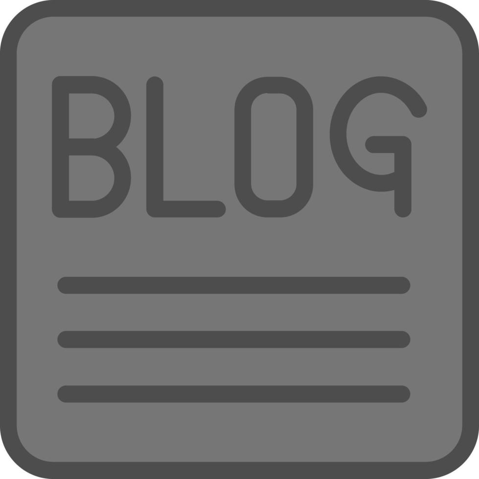 Blog Vector Icon Design