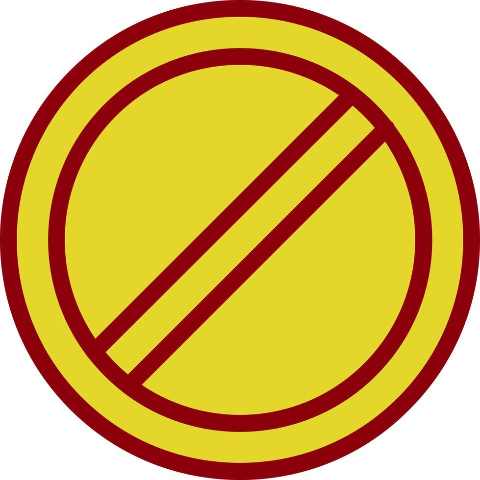 Ban Vector Icon Design