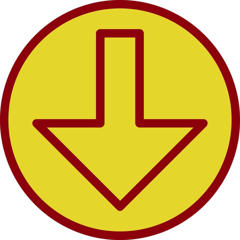 Arrow Alt Circle Down Vector Icon Design