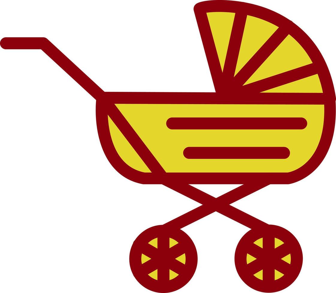 diseño de icono de vector de carro de bebé