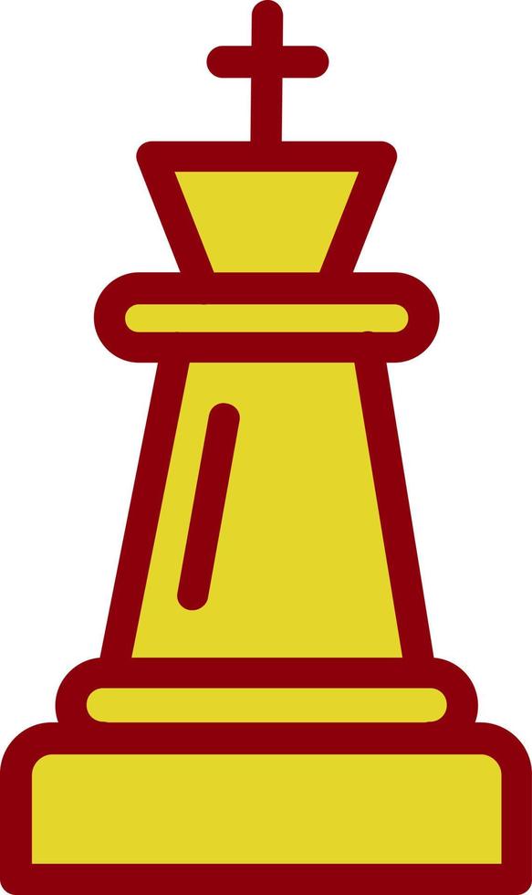 diseño de icono de vector de rey de ajedrez