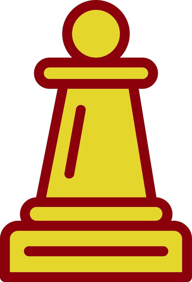diseño de icono de vector de peón de ajedrez