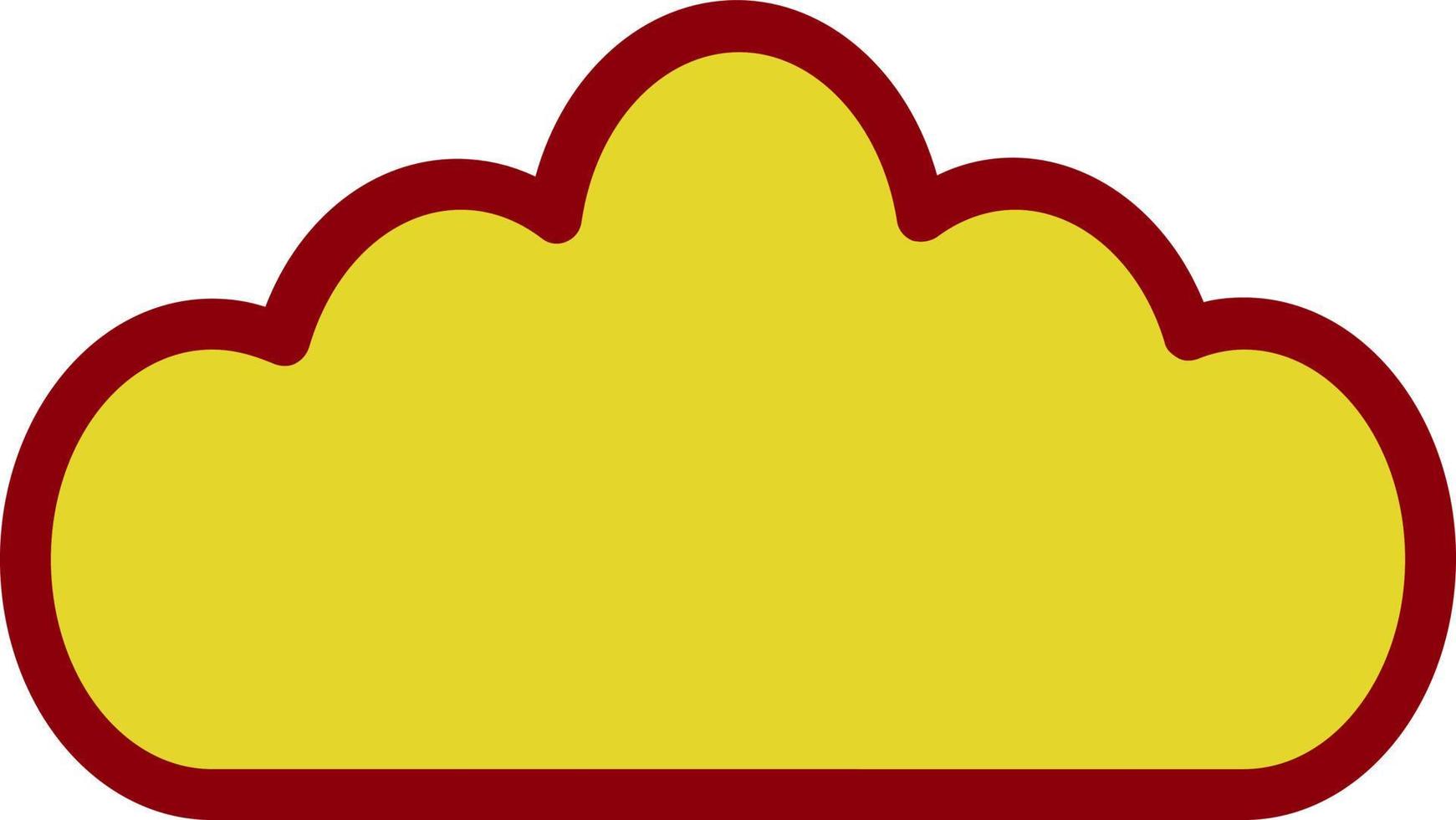 diseño de icono de vector de nube