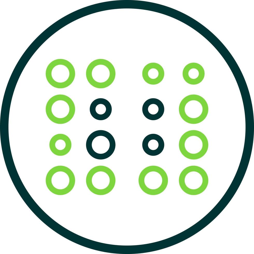 diseño de icono de vector braille