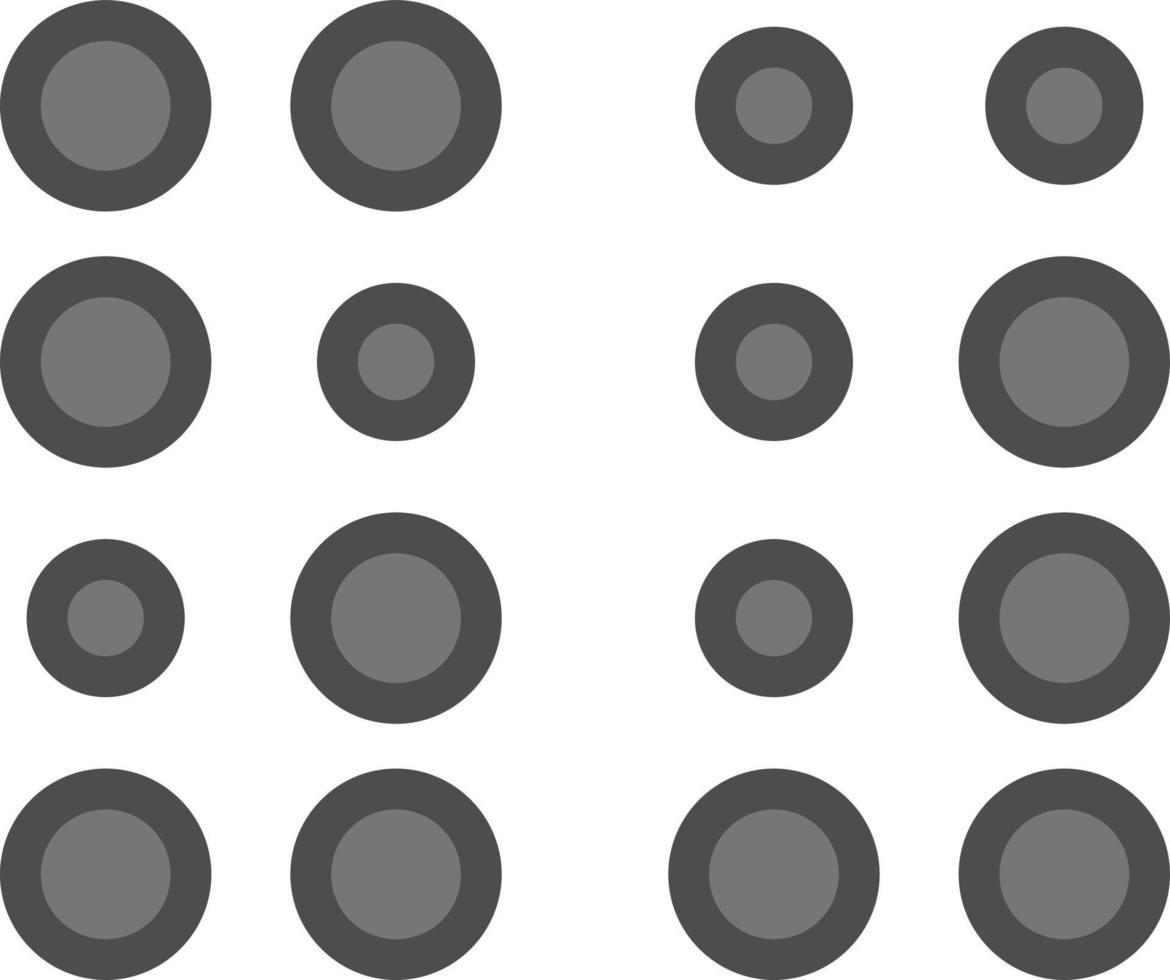 Braille Vector Icon Design