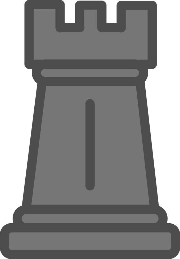 diseño de icono de vector de torre de ajedrez