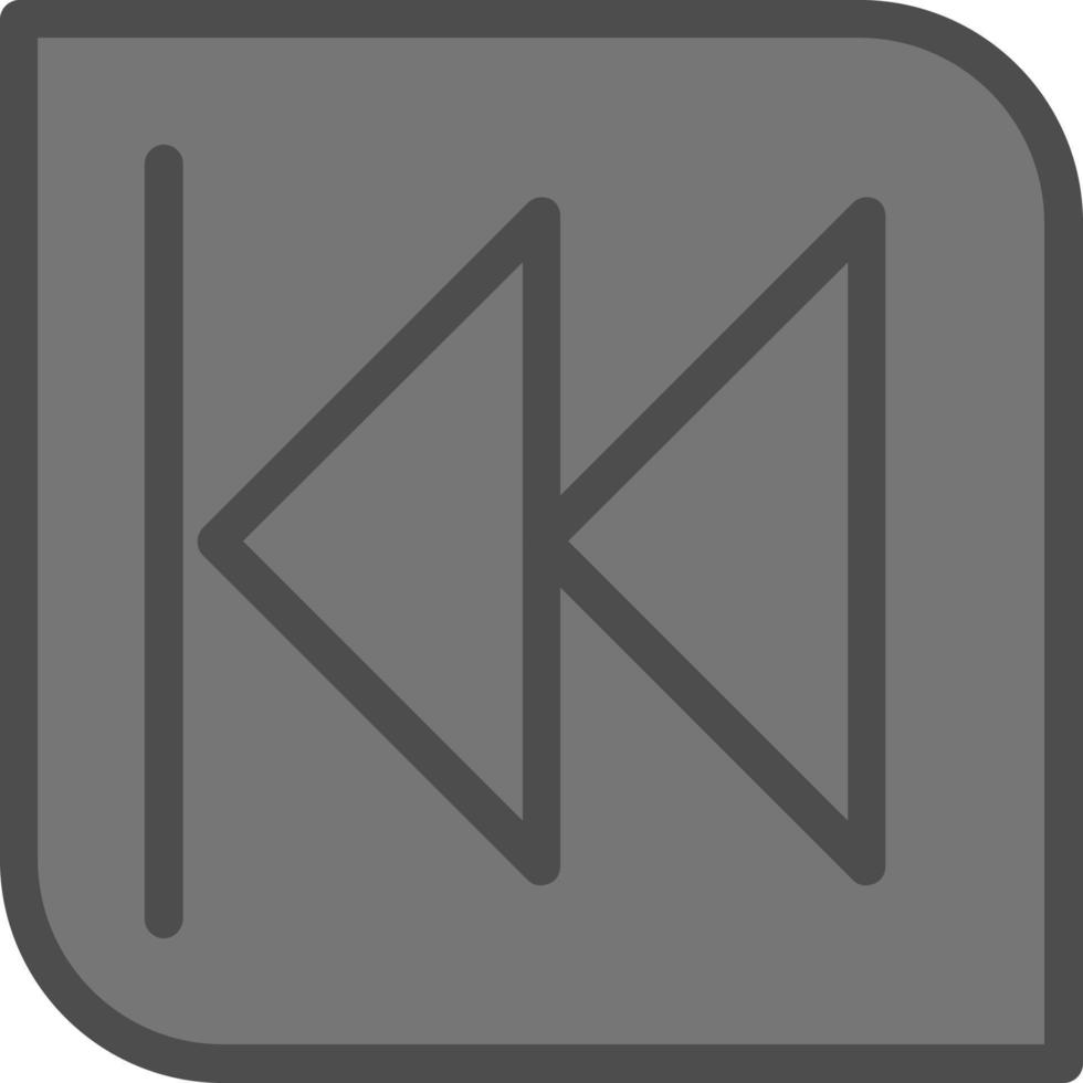 Backward Vector Icon Design