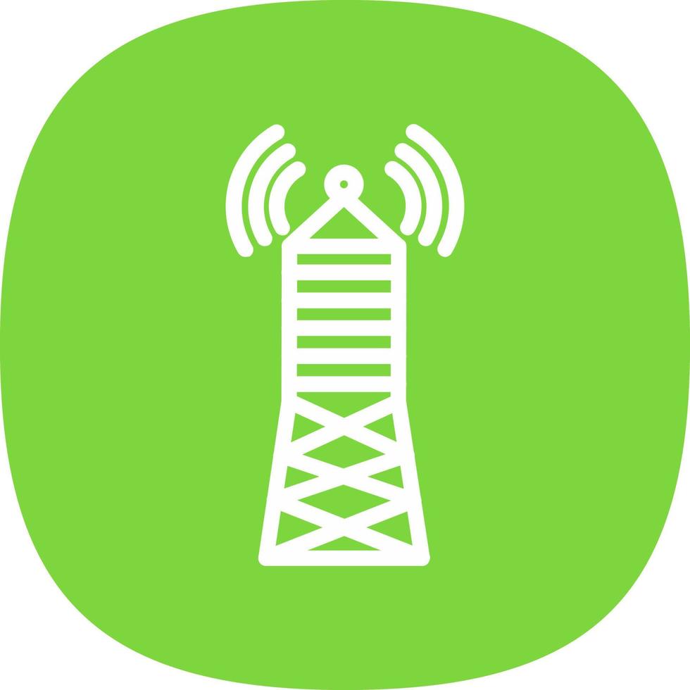 Broadcast Tower Vector Icon Design