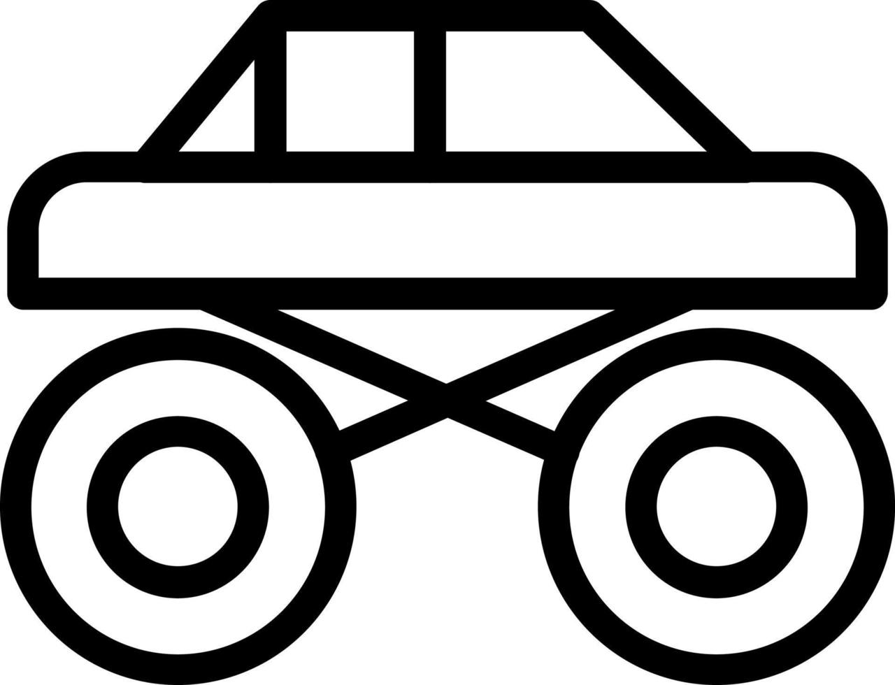 diseño de icono de vector de monstruo de camión