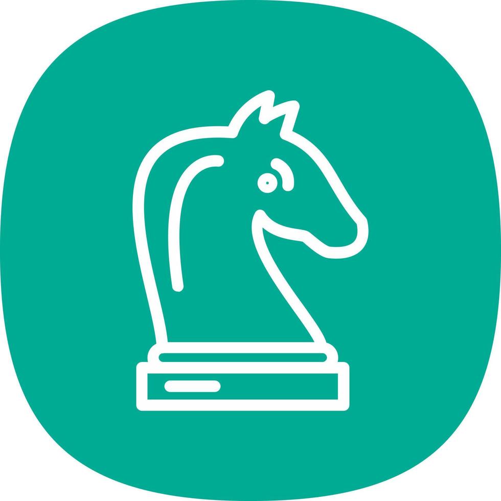 Chess Knight Vector Icon Design