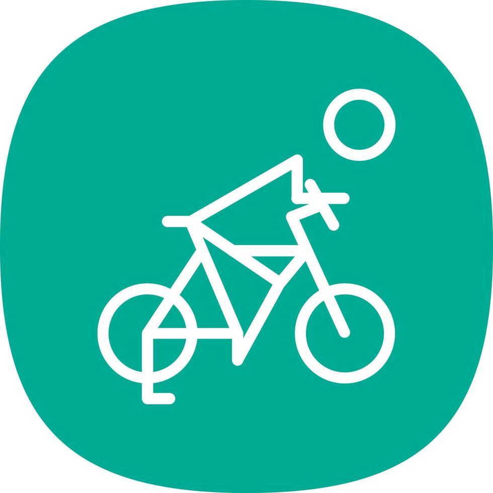 Biking Vector Icon Design
