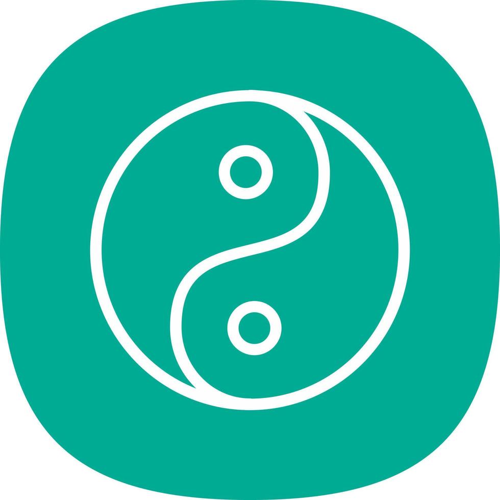 diseño de icono de vector de yin yang